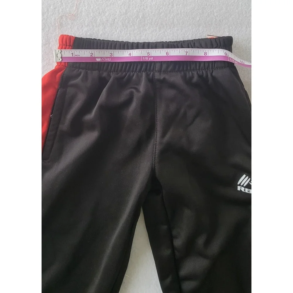 RBX Boy's Sweatpants Active Tricot Jogger Pants Sz M (5/6) Color Black-Red-white
